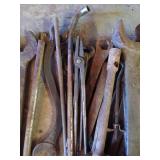 Huge Pile Large Metal Wrenches, Etc