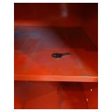 (2) Vintage Orange Niehoff Tune Up Wall Cabinets