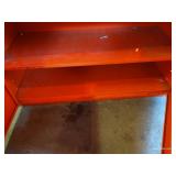 (2) Vintage Orange Niehoff Tune Up Wall Cabinets