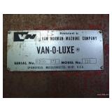 Van Norman Van-O-Luxe Parts Cleaning Machine
