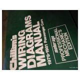 (2) Vintage Chilton Wiring Diagrams Manuals - 1976-78 & 1979-81