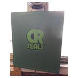 Vintage CR Industries Metal Cabinet Full of NOS Oil Seals