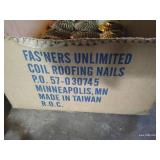 Partial Box of Roofing Nails - 29 Coils