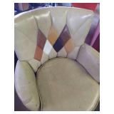 Vintage Barrel Planter & Barrel Swivel Chair