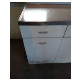 Vintage White Metal Cabinet