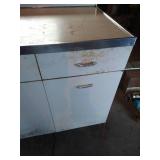Vintage White Metal Cabinet