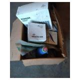 Box of NOS Parts - Oil Filter, Etc