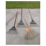 (4) Leaf Rakes