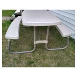 Suncast Plastic Folding Picnic Table