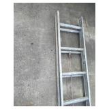 (2) Ladders - Wood Stepladder & Aluminum Extension Ladder