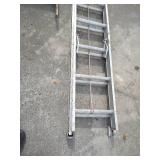 (2) Ladders - Wood Stepladder & Aluminum Extension Ladder