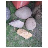 Large Lot of Garden Rocks - Larger & Small