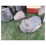Large Lot of Garden Rocks - Larger & Small