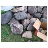 Large Lot of Garden Rocks - Larger & Small