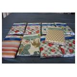 9 Table cloths...