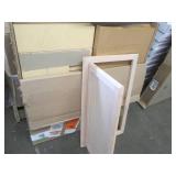 Corner sink base cabinet, solid woo...