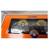 Lionel Reading Box Car and PRR Gondola with Cable Reels
