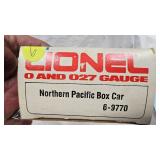 Lionel Northern Pacific Box Car and Sante Fe Hopper