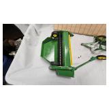 Ertl John Deere Mower Conditioner Toy 1/16 and Four Bottom Plow