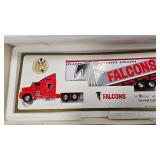 1995 NFL Team Collectible, Die Cast Transporter w/box, Like New, Falcons