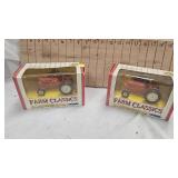 Pair of Allis Chalmers D-19 Tractors, 1:43
