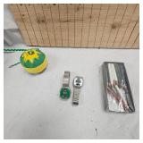John Deere Pencils, Ornament and 2 John Deere Watches