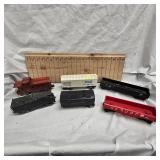 Lot of 6 Lionel Box Cars, Caboose, Etc
