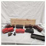 Lot of 8 Lionel Box Cars, Caboose, Etc