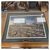 "At the Crossing" Jim Hensel, glass cracked