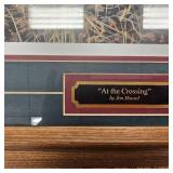 "At the Crossing" Jim Hensel, glass cracked