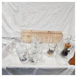 Lot of Schmidt Mugs and Miller Life Glasses, Asst