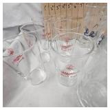 Lot of Schmidt Mugs and Miller Life Glasses, Asst