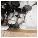 Box of Antique Door Knobs