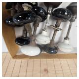 Box of Antique Door Knobs