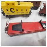 Lot of 7 Lionel Box Cars, Caboose, Etc