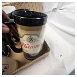 Lof of Insulated Beer Mugs, Schlitz, Hamm
