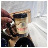 Lof of Insulated Beer Mugs, Schlitz, Hamm