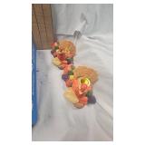 Milk Glass Flower Frogs(pair) and Misc