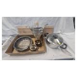 Colander-Plated Silver Creamer/Sugar, pot