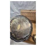 Colander-Plated Silver Creamer/Sugar, pot