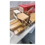 Model Wood Flatbread Truck and Go Gambles Truck Hauler