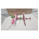 Texaco and Kawasaki Die Cast Planes