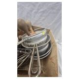 Lot of Several Colanders and Wooden Pestles