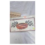 Misc Clock Décor and Winston Cup License Plate