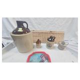 Lot of Jugs and Jar as pictured