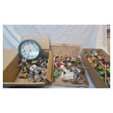 Lot of Miniatures, Birds, Birdhouses, etc