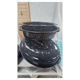 Lot of Graniteware Roasters