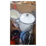 Lot of Enamel Cookware Assorter