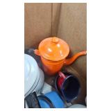 Lot of Enamel Cookware Assorter