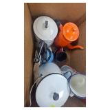Lot of Enamel Cookware Assorter
